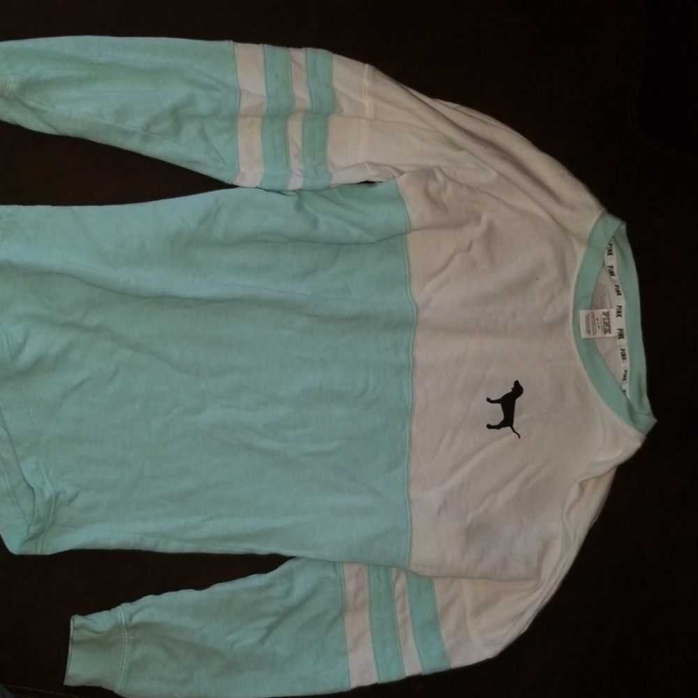 Blue white sweatshirt  from Victoria's secret pink